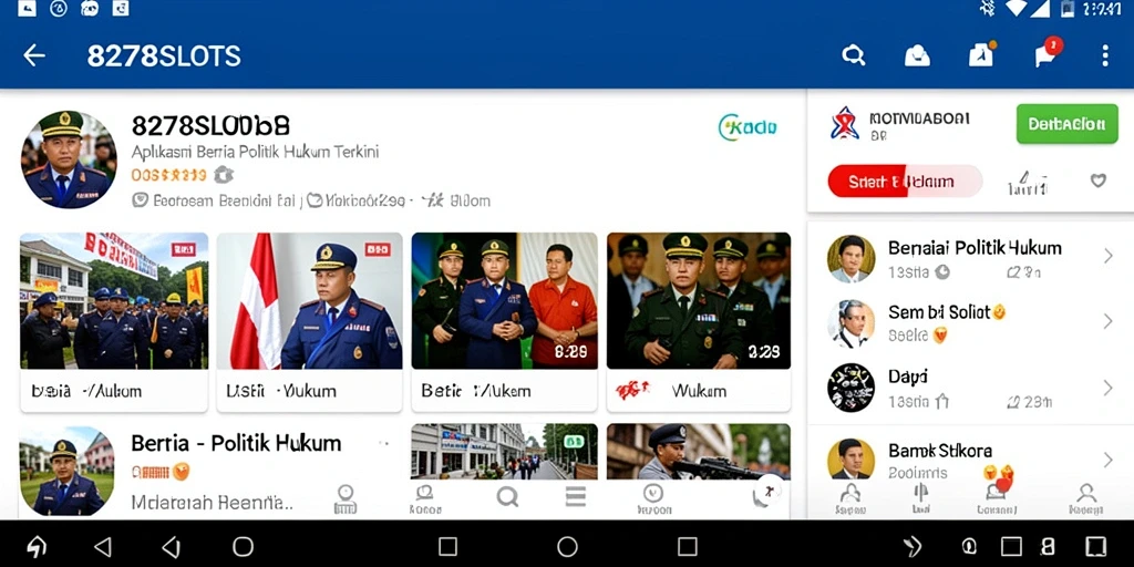 Tampilan antarmuka aplikasi 8278SLOTS yang informatif dan menarik.