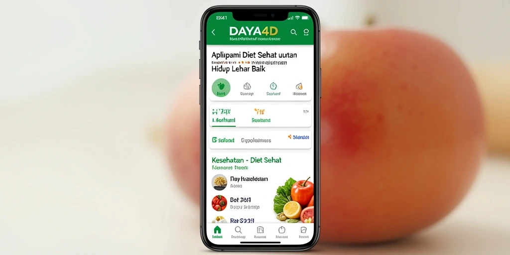 Tampilan antarmuka aplikasi DAYA4D yang menarik dan user-friendly.