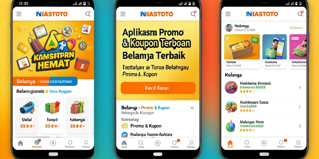 Antarmuka pengguna NIASTOTO menampilkan berbagai kupon menarik dan mudah diakses.