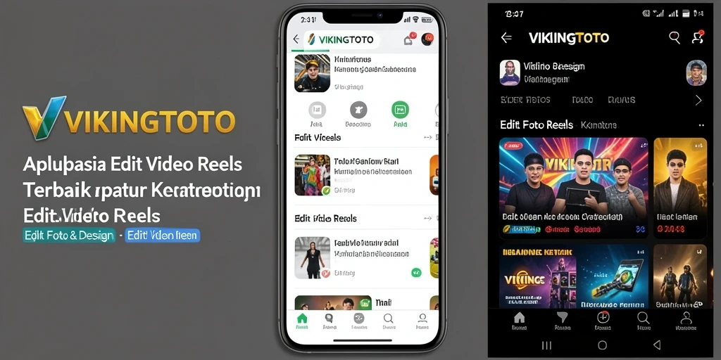 Tampilan antarmuka VIKINGTOTO yang ramah pengguna dengan fitur Edit Video Reels.