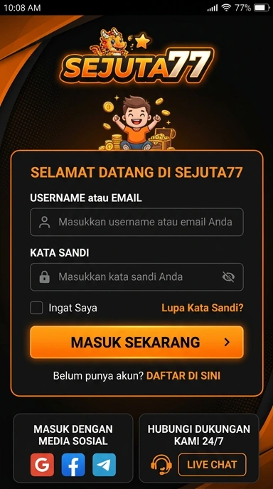Masuk Akun Sejuta77: Panduan Pengguna
